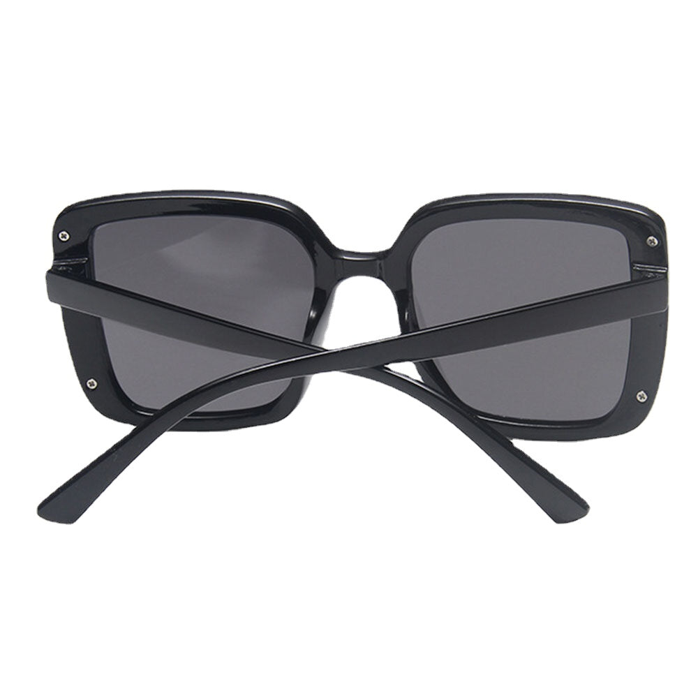 Women Plus Size Frame Fashion Trend Thin Face Square Shape UV Protection Sunglasses