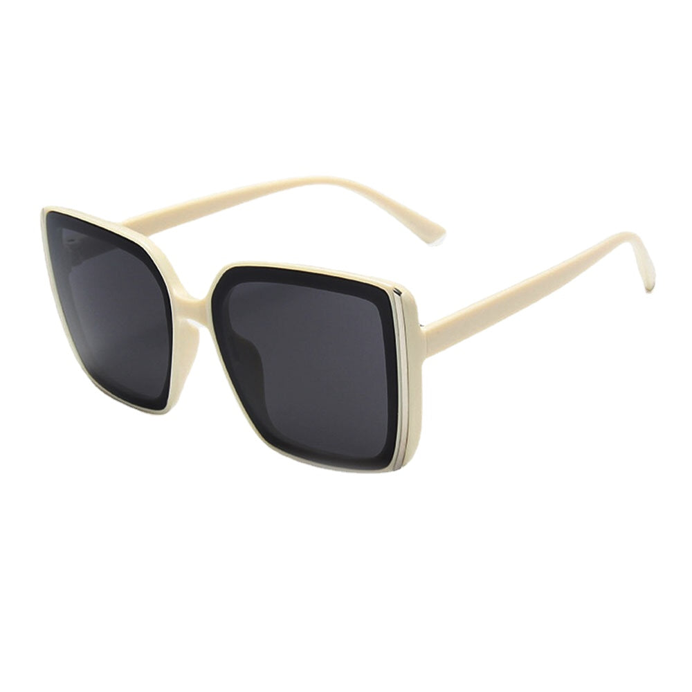 Women Plus Size Frame Fashion Trend Thin Face Square Shape UV Protection Sunglasses