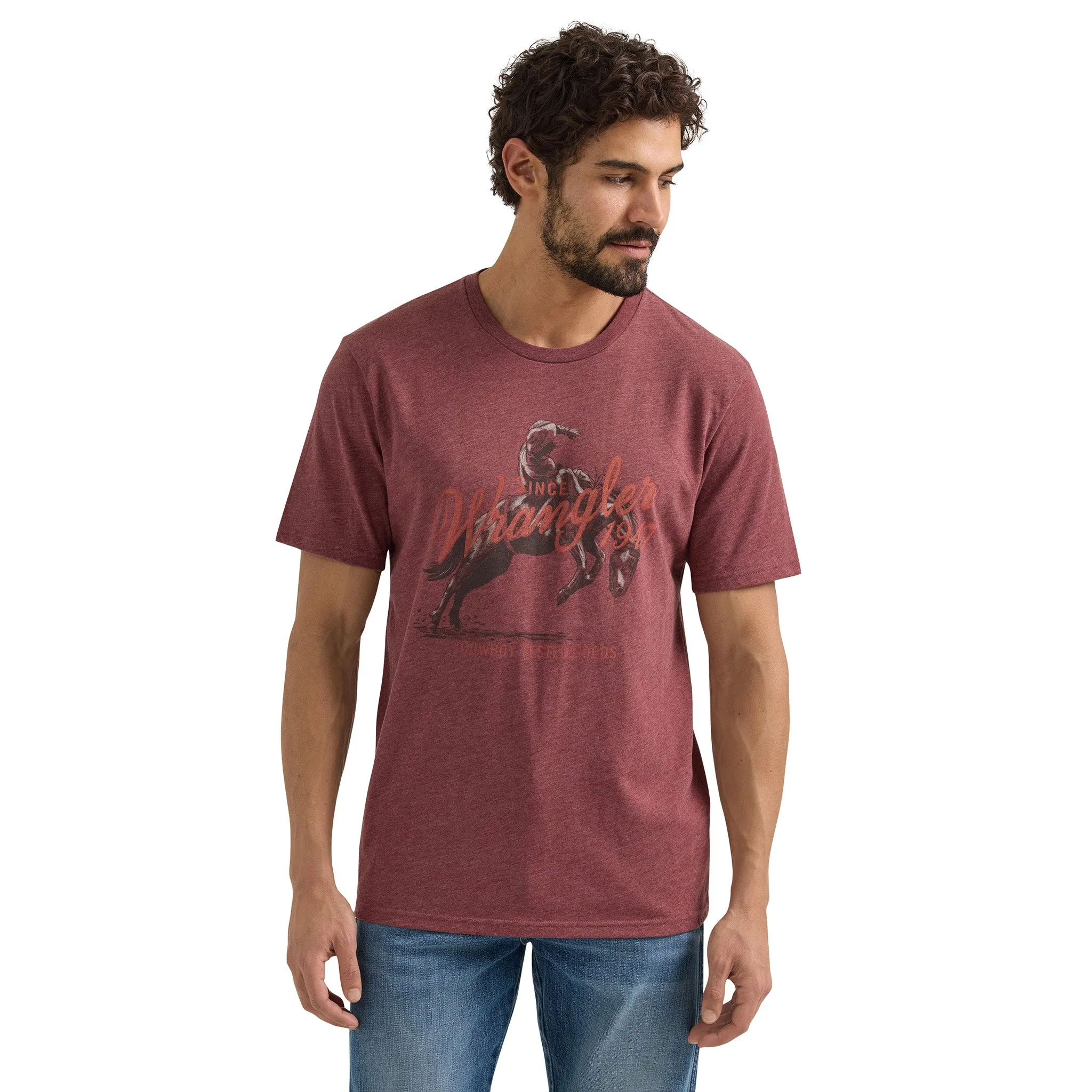 Wrangler Men's Buckinng Horse Graphic Tee