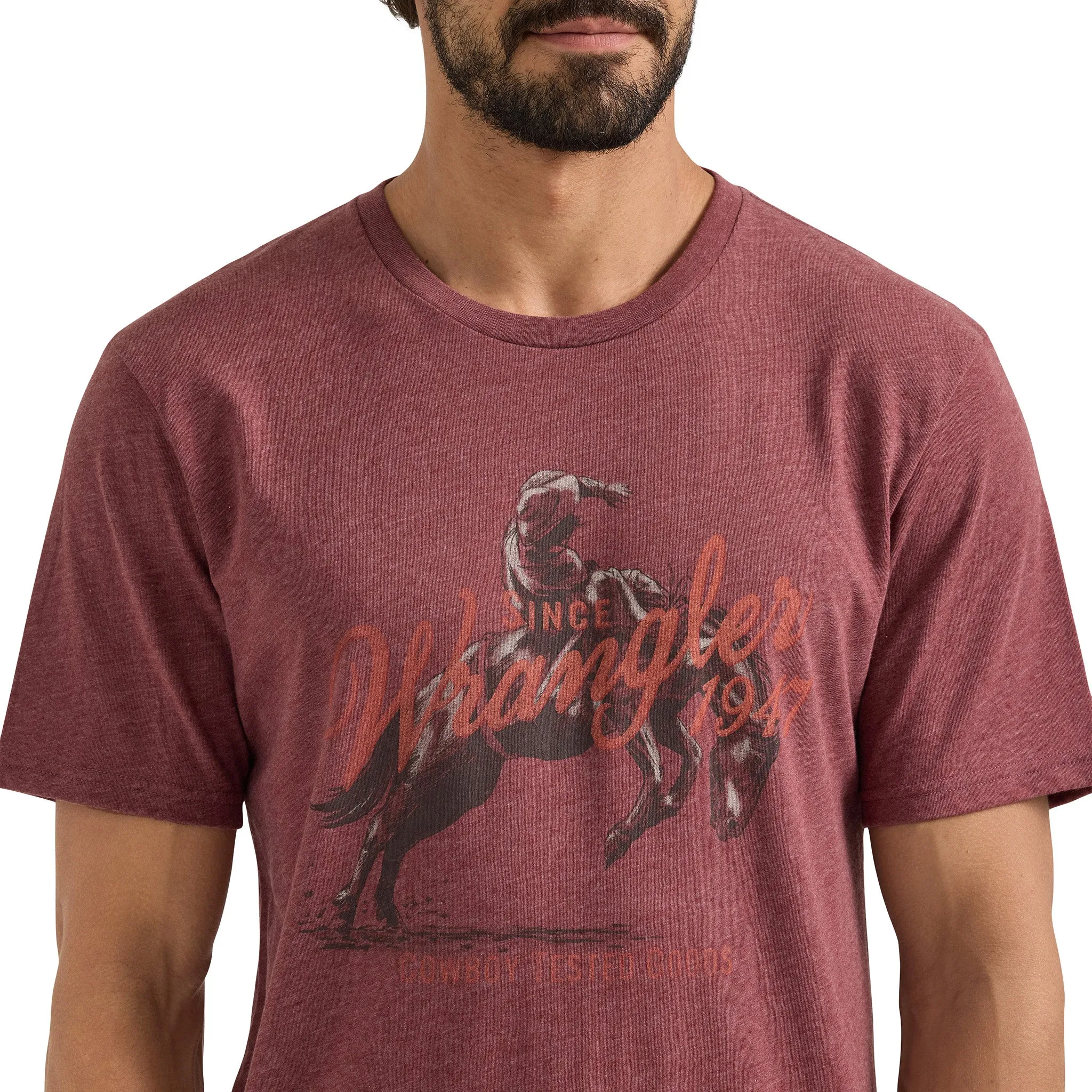 Wrangler Men's Buckinng Horse Graphic Tee