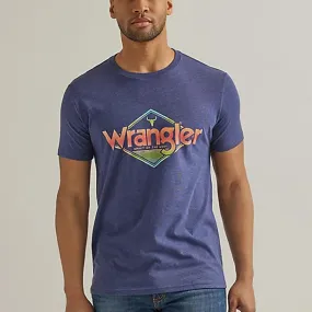 Wrangler Men's Diamond T-Shirt in Blue